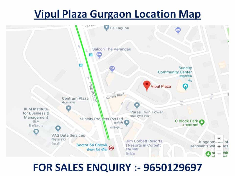 Location Map Vipul Plaza Gurgaon