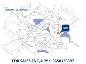 9650129697 Location Map of Global Foyer Gurgaon