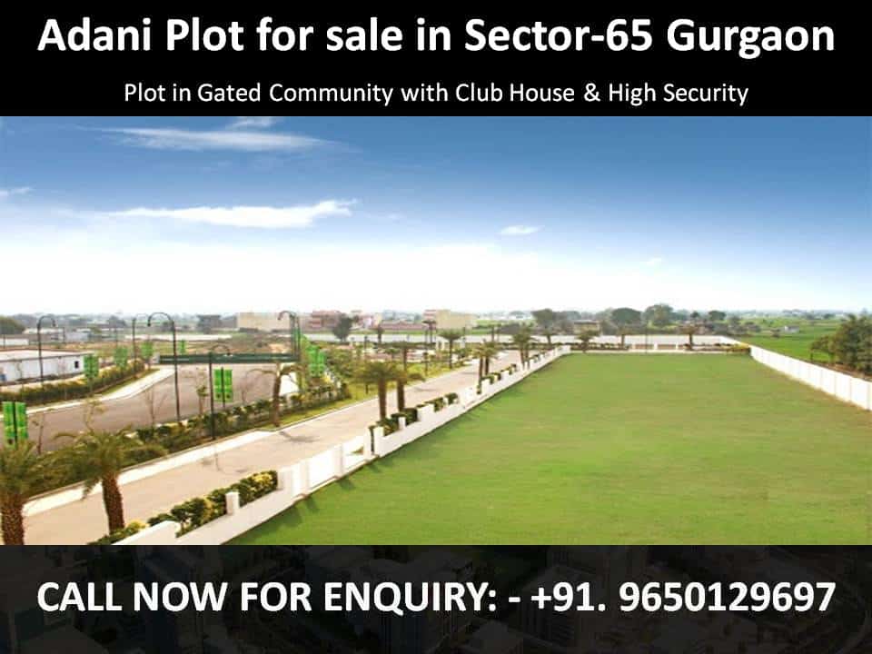 Adani plot for sale in Sector-65 Gurgaon