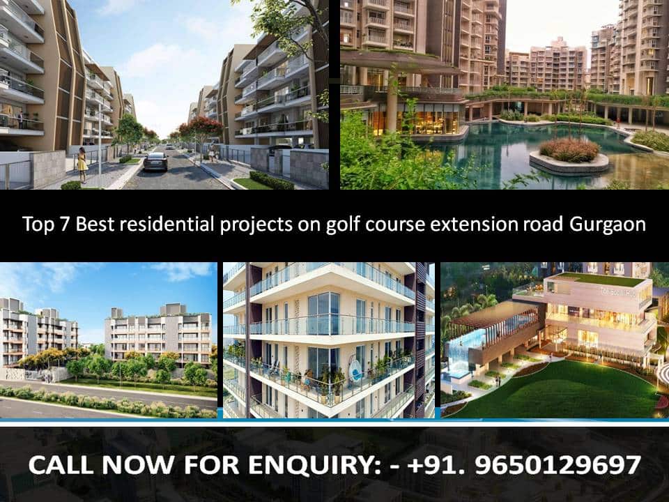 Top 7 new residential projects on golf course extension road Gurgaon